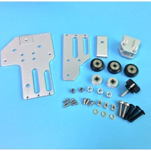 1set Tronxy 3D printer upgrade aluminum X axis belt tensioner kit 2040 v-slot for Tronxy 3D printer