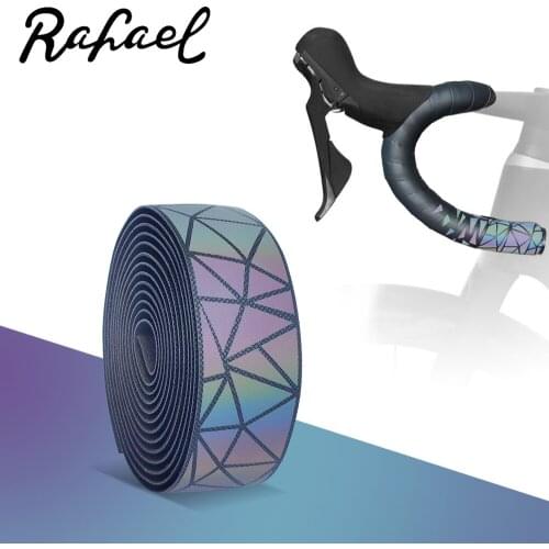 Riding Road MTB Reflective Triangle PU Bike Handlebars Shock-absorbing Non-slip Breathable Personality With Bicycle Belts DD-FSJ