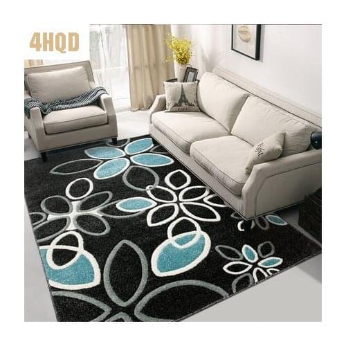 Living room Coffee table Simple modern bedroom Bedside blanket American pastoral home with rectangular carpet