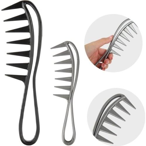 Wide Tooth Shark Plastic Comb Curly Hair Salon Hairdressing Comb Massage For Hair Styling Tool Barber Accessories Barber
