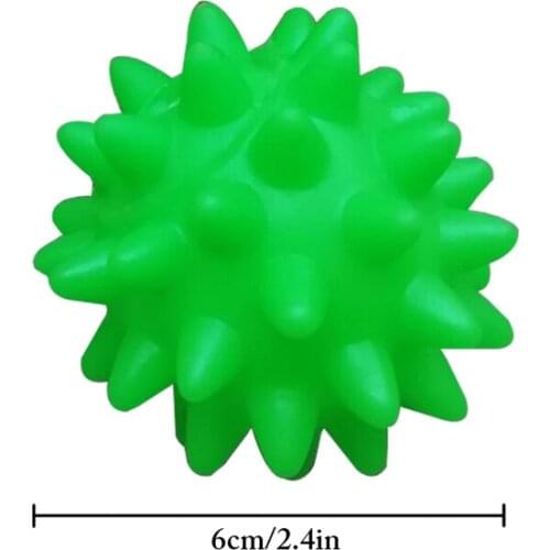 Random Color Dog Spiky Ball Toy Interactive Squeaky Toy Dog Play Ball Puppy Chewing Toy Dog Teeth Toy Training Toys Legendog