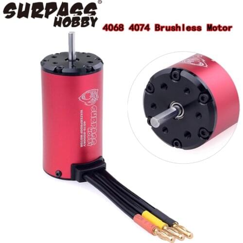 Surpass Hobby Waterproof KK 4068 4074 Brushless Motor for 1/8 RC Buggy Baja Car Drift Racing Off-Road Boat