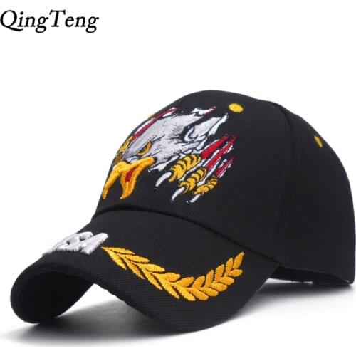 High Quality Embroidery Eagle Baseball Cap Men Outdoor Sports Military Dad Hat Usa Army Snapback Caps Tactical Brand Male Cap