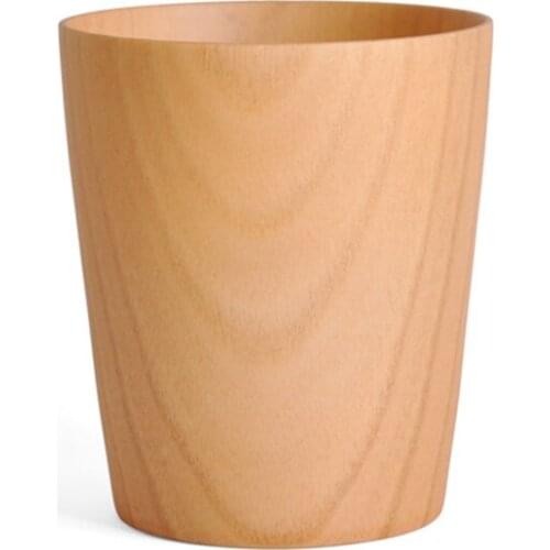 YJ.SHYU Handmade Solid Wooden Cup Original Home Natural Beer for Water Milk Tea Coffee Wine Tumbler Insulated Mug Eco Friendly