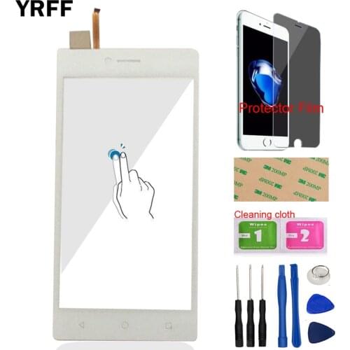 YRFF 5.0'' Mobile Front Touch For Senseit A109 Touch Screen Digitizer Panel Glass Tools Sensor Protecotr Film + Adhesive