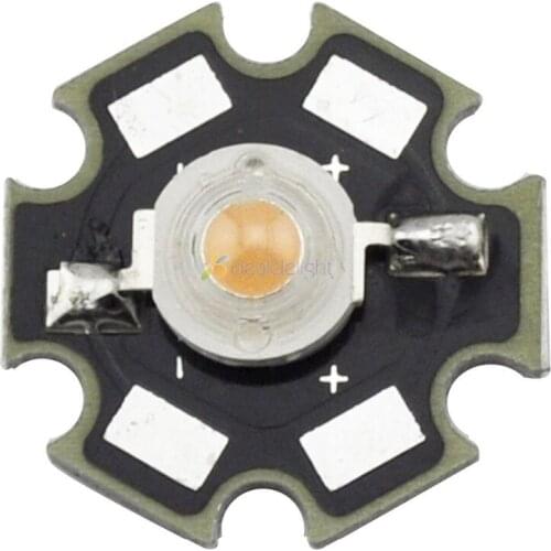 10PCS 3W Pink High Power LED Light Emitter Epiled Chip 40-50LM 1500-1700K DC3.2-3.4V 700mA w/ 20mm Star Platine Heatsink