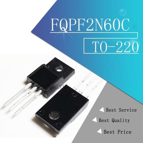 10pcs/lot FQPF2N60C TO-220 2N60C 2N60 TO220 new MOS FET transistor