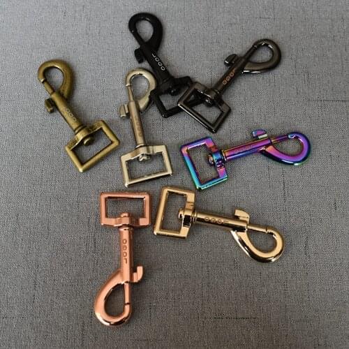 100 Pcs/Lot 20mm Metal Clasps Lobster Dog Collar Snap Hook Leather We Provide Laser Engraving Service Customize LOGO Accessories