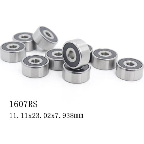 1607 2RS ABEC-1 (10PCS) 7/16"x29/32"x5/16" inch Shielded Ball Bearings 11.11mm x 23.02mm x 7.938mm 1607RS