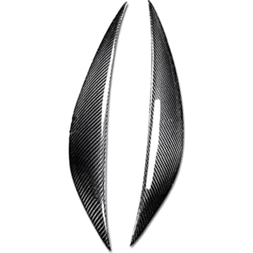 Car Carbon Fiber Headlight Eyebrows Eyelids Trim Strip for Mercedes Benz C Cl W204 C180 C200 C260 C300 C350 2008-2011