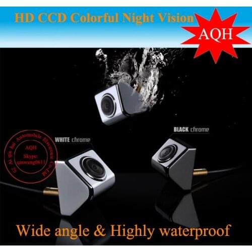 Free shipping Car CCD Rear view rearview Camera stainless metal cover waterproof parking camera night vision waterproof