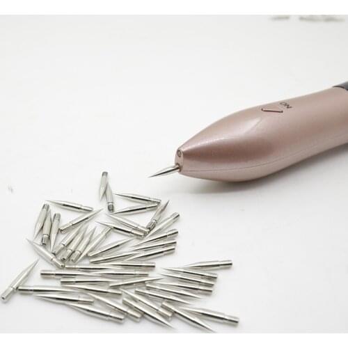 200pcs Spot Removal Needles Laser Plasma Pen Removal Point Mole Needle Fine Needle for Sweep Spot Wash Face Wart Tag Accessories