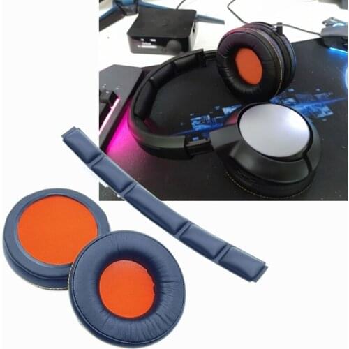 For steel Series 840 800 Gaming Headset Foam Ear Pads Sponge Cushion Head Band Earmuffs Earpads Cups