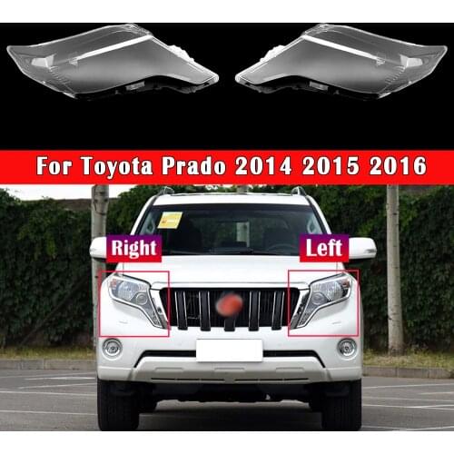Headlamp Cover Glass Lamp Shell Headlight Glass Lens Cover Transparent Lampshade Lampcover For Toyota Prado 2014 2015 2016