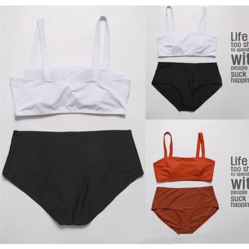 Meihuida Swimwear Women Bikini 2019 Women Push up Unpadded Bandage Bikini Swimsuit Triangle Swimwear Plus Size Swimwear L-4XL