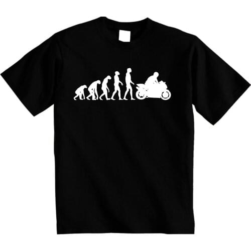 Summer Mens Summer Tops Tees T Shirt Motorbike T-Shirt | Evolution of Motorcycle Biker Premium T Shirtfunny Cotton Tee