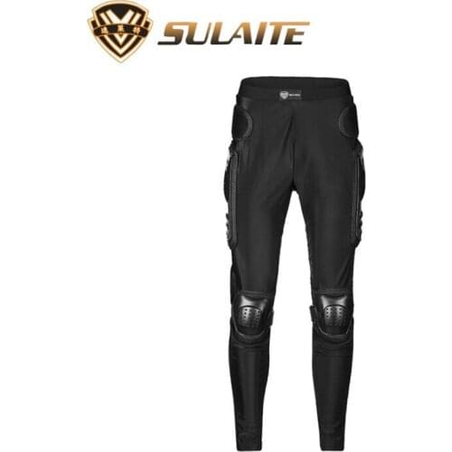 SULAITE Motorcycle Pants Long Armor Motorcycle Motocross Pants Ski Skating Cycling Motocross Protective Gear Hip Protector