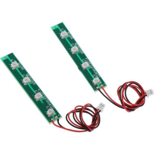 2pcs RC Aircraft Led Light Bars Board Kits For WLtoys XK X450 Spare Parts