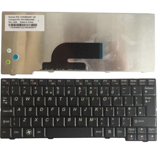 New UK keyboard For Lenovo S10-2 S11 20027 S10-3C S10-2C S10-3 black UK laptop Keyboard
