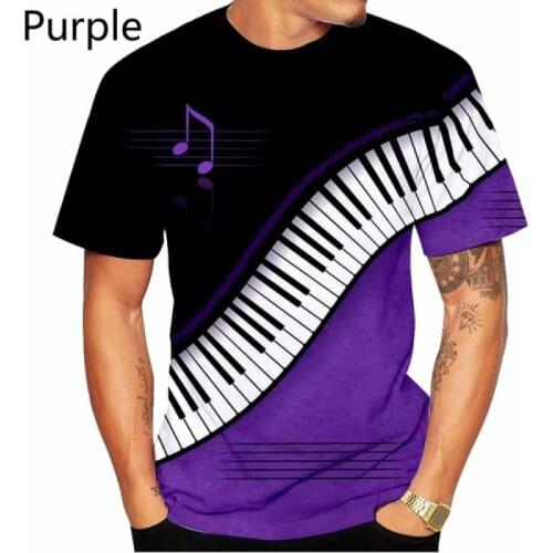 2021 New Fashion Shirts The Piano 3D All Over Print T Shirts Sportwear Short Sleeve Hipster Shirts Hip Hop T-Shirt XS-5XL