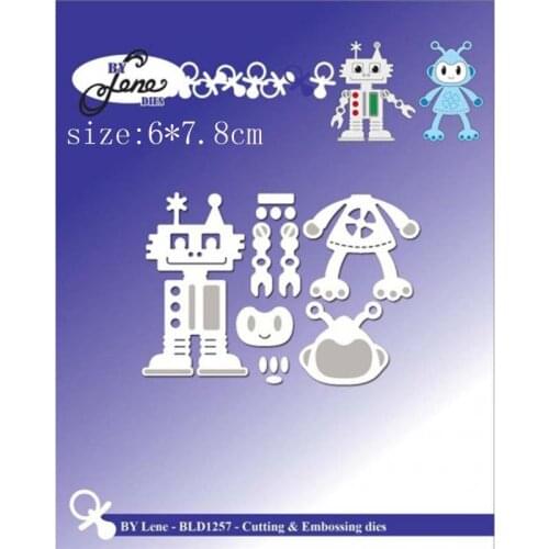 Future life robot Metal Cutting Dies Cutting Mold Decoration Scrapbook Paper Craft Knife Mold Blade Dies Stencils Dies