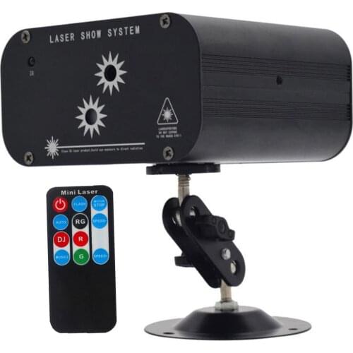 LED Stage Light DJ Disco Light Stage Projector Party Lighting 2 Hole 48 pattern RGB EU Plug for Birthday Wedding Stage Lamp