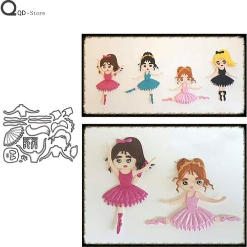 Dancing Girl Model Cutting Dies New Dies Scrapbooking Mold Cut Handmade Tools DIY Craft Decoration Metal Cutting Dies New 2021