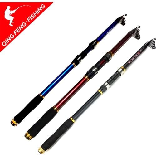2.1M -3.6M Carp Fishing Rod feeder Hard FRP Carbon Fiber Telescopic Fishing Rod fishing pole