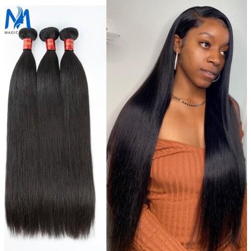 Magic Bone Straight Human Hair Bundles Straight Hair Bundles 30 inch Virgin Hair Bundles Brazilian Weave Human Hair Extensions