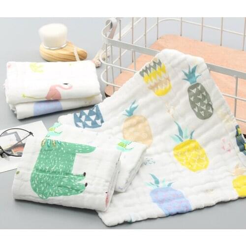10Pcs 30*30Cm 6 Layers Cotton Yarn Towel Baby Soft Touch Towel Comfortable Handkerchief Towel Pure Cotton Small Towels
