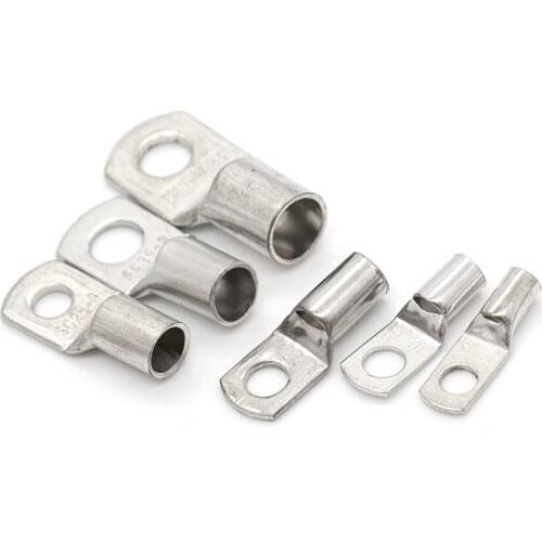 20pcs Electrical Wire Ring Connectors Copper Tube Lug Battery SC6-5/6 Starter Cable Welding Crimp Terminals Kit