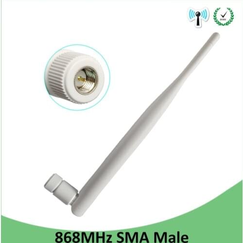 868MHz 915MHz antenna lora pbx receiver white 5bdi SMA Male Connector antena 868 MHz 915 IOT antenne white antennas for Lorawan
