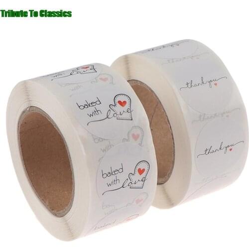 White Paper Label Sticker Thank You Sticker Scrapbook 500 Wedding Envelope Seal Handmade Stationery Sticker