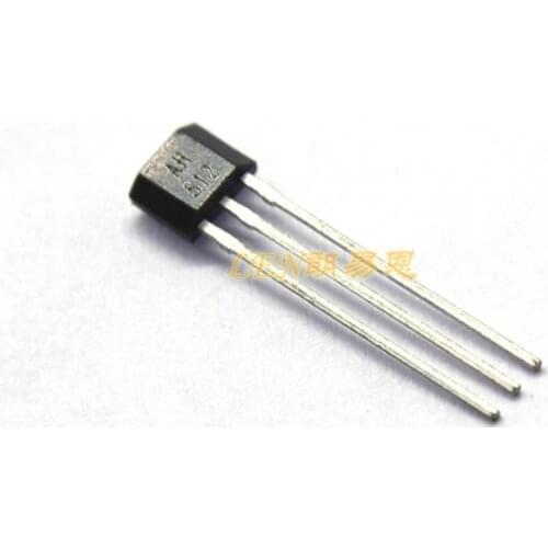 Free shipping magnetic sensor AH512 To-92S, High sensitive bipolar latched hall switch 10pcs/lot