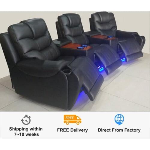 Free Shipping Karois R646-2 Recliner Sofa Air Leather Cheap Arc Shape Livingroom Furniture