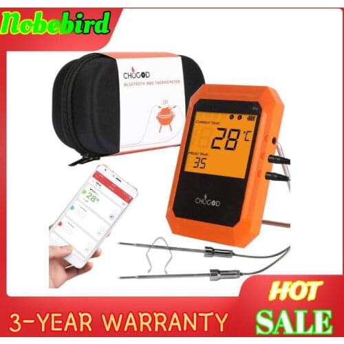 Digital wireless thermometers 4.0 bluetooth-remote2 Stainless probes smart bbq grill meat food cooking smoker thermometer