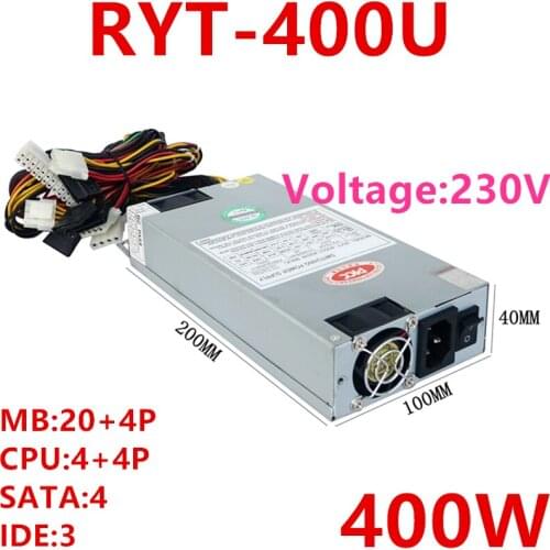 New Original PSU For Roeyuta 1U Rated 300W Peak 400W Power Supply RYT-400U