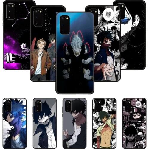 Phone Case For SamSung Galaxy S Note 10 20 7 6 9 8 Plus Edge E Ultra Lite Black Cover Coque 3D Dabi My Hero Academia Anime