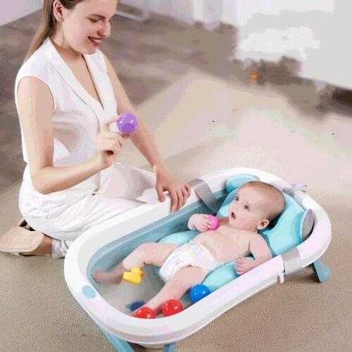Baby Shower Tubs Multifunctional Folding Bathtub For Children Portable Seatable Plastic Kids Infant Bathtub WY72907