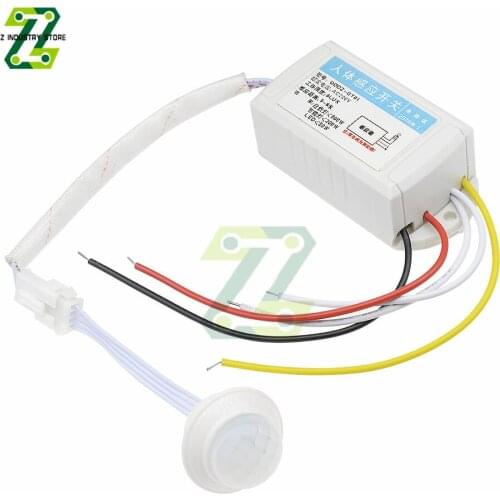 220V Human Body IR Infrared Induction Switch Motion Induction Adjustable Movement Sensing Lamps Sensors