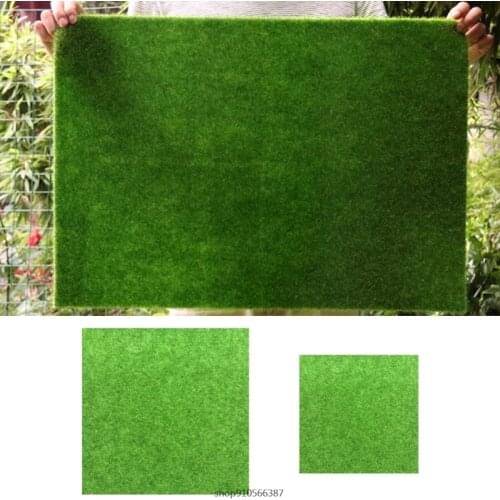 Dollhouse Artificial Grass Fake Lawn 6"/12" Simulation Miniature Grass Tiles Moisture-proof Garden Ornament Lawn Fake Grass ju1