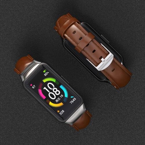 For Huawei Band 6 Strap Wristband for Honor Band 6 Bracelet Genuine Leather for Huawei Band 4 Strap for Honor Band 5i Wrist Belt