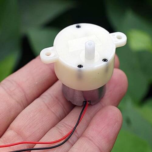 DC 6V-12V Micro 300 Gear Electric Motor Silent 8-16RPM Slow Speed Stage Diy Light Starry Motor for Show Turntable Accessories