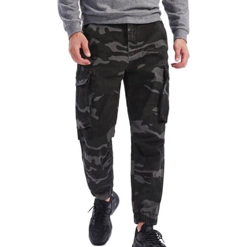 2021 Spring Men Camo Cargo Pants Mens Casual Skinny Army Green Trousers Sweatpants Male SportswearJoggers Pants 29-40