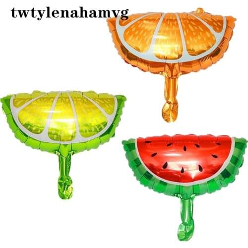 New Green Mini Lemon Fruit theme Party Food Festival Celebration Balloon Birthday Decoration Valentines Day Baby Toy Ball