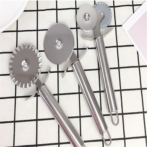 Stainless Steel Pizza Single Wheel Cut Tools Diameter 6.5CM Household Pizza Knife Cake Tools Wheel Use For Waffle Cookies