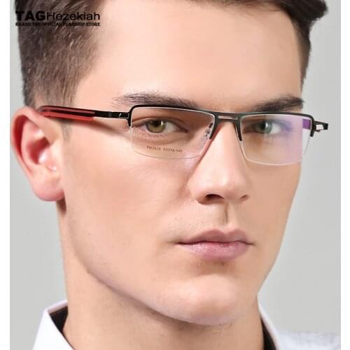 Eyeglass Frames Men TAG brand Big Metal Computer Goggles Anti Fatigue Radiation-resistant Glasses Frame Women Eyewear Retro Nerd