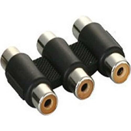 3 to 3 audio and video to joint straight head RCA hole to hole 6 holes connectors