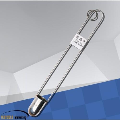 Portable Zeen Cup Chais Cup Coating Paint Ink Viscometer Lmmersion Viscosity Measuring Cup Stainless Steel
