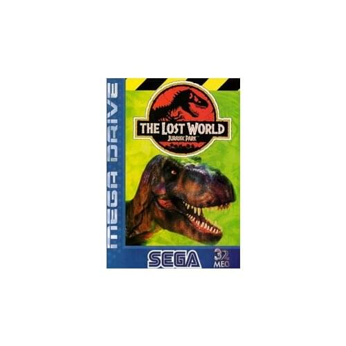 Jurassic Park EU Cover with Box and Manual For Sega Megadrive Genesis Video Game Console 16 bit MD card